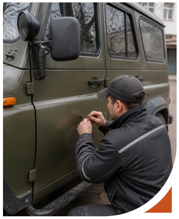 Профессиональное вскрытие автомобиля УАЗ без повреждений в Братске
